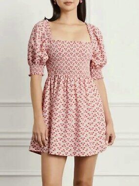 New Hill House Athena Nap Dress Pink Spaced Floral XXL